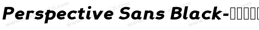 Perspective Sans Black字体转换